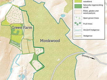 Map of Monkwood and Green Farm