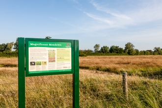 Hardwick Green Meadows sign by Paul Lane