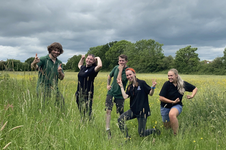 Conservation trainees - Iain, Amy, Jake, Ruthie, Issy