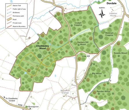 Chaddesley Woods map