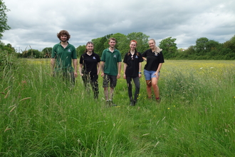 Iain, Amy, Jake, Ruthie, Issy posing for the camera