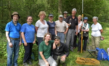 Roving volunteers in woodland by Brian Taylor