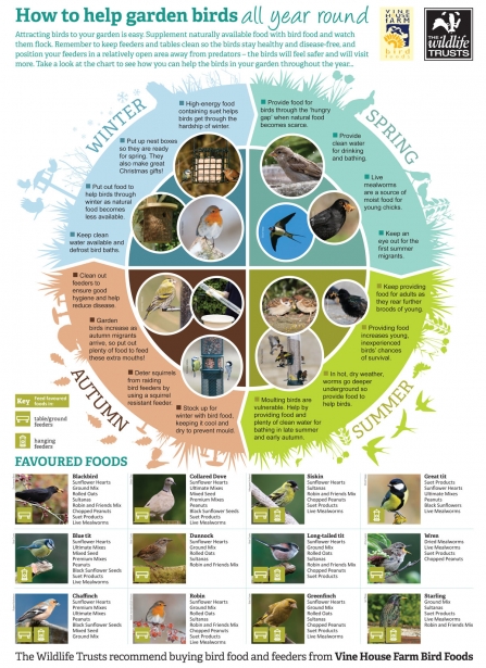 Vine House Farm bird feeding guide