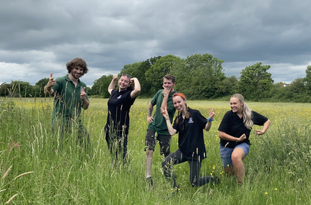 Conservation trainees - Iain, Amy, Jake, Ruthie, Issy
