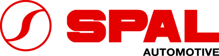 Logo for SPAL Automotive (red 's' in red and white circle and the name alongside it)