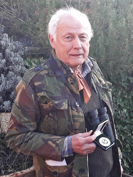Gordon Forrest with his Worcestershire Wildlife Medal
