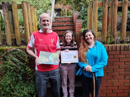 Paula and Sue collecting their award