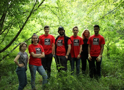 Group of Outdoor Origins volunteers by Lauren Roberts