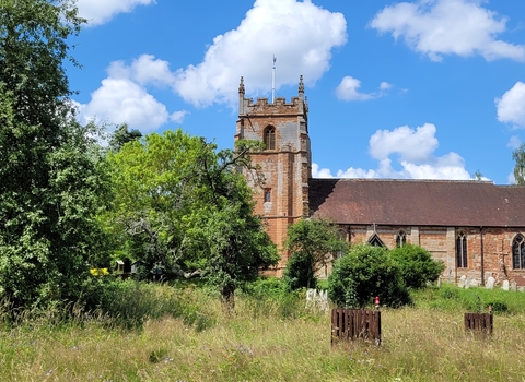 St Peter's Church adjacent to Martley Millennium Green